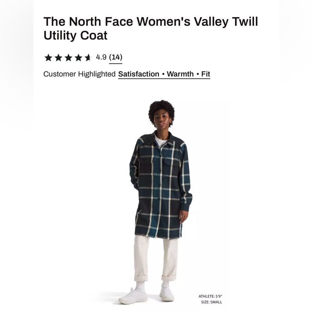 The North Face Midnight Petrol Twill Coat